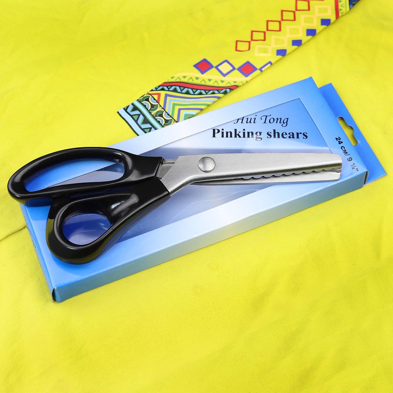 Hui Tong Strong & Sharpe Pinking Shears Pinking Shears Scissors for Fabric  Serrated and Scalloped Scissors Fabric 3mm 5mm 7mm (Scalloped 7mm) - Image 2